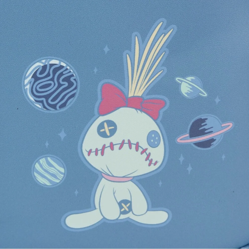 Loungefly Stitch Furry Backpack and Wallet Set - Picture 7 of 11